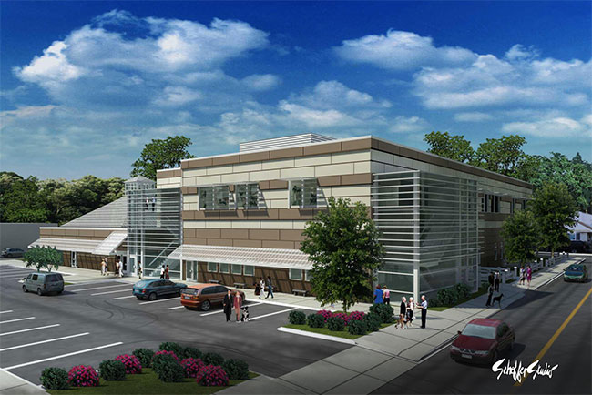 Renderings of North  Shore Animal League’s 
          new
